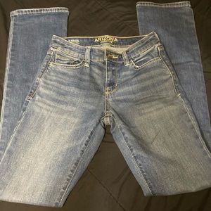 Dark wash boot cut jeans